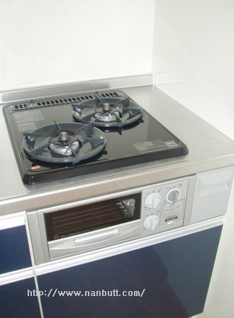 2口コンロ・グリル付