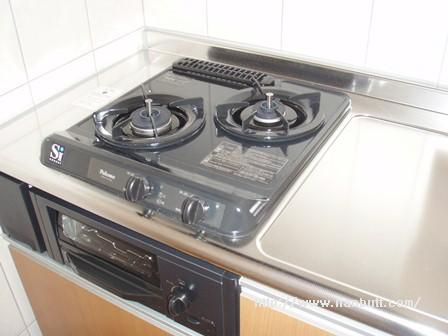 2口ガスコンロ付